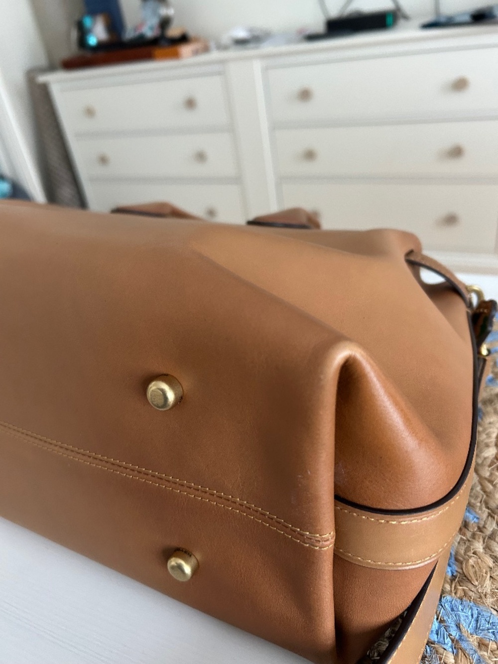 Coach Soft Empire 40 Carryall Leather Tote - Picture 13 of 16